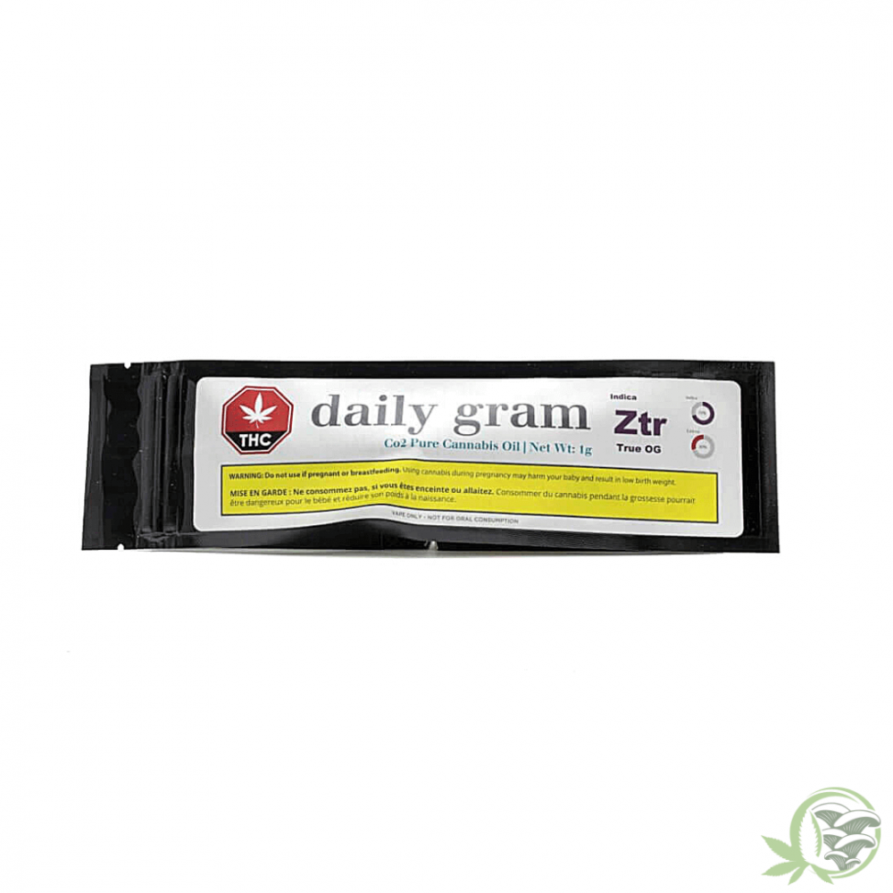 Cannabis oil by daily gram