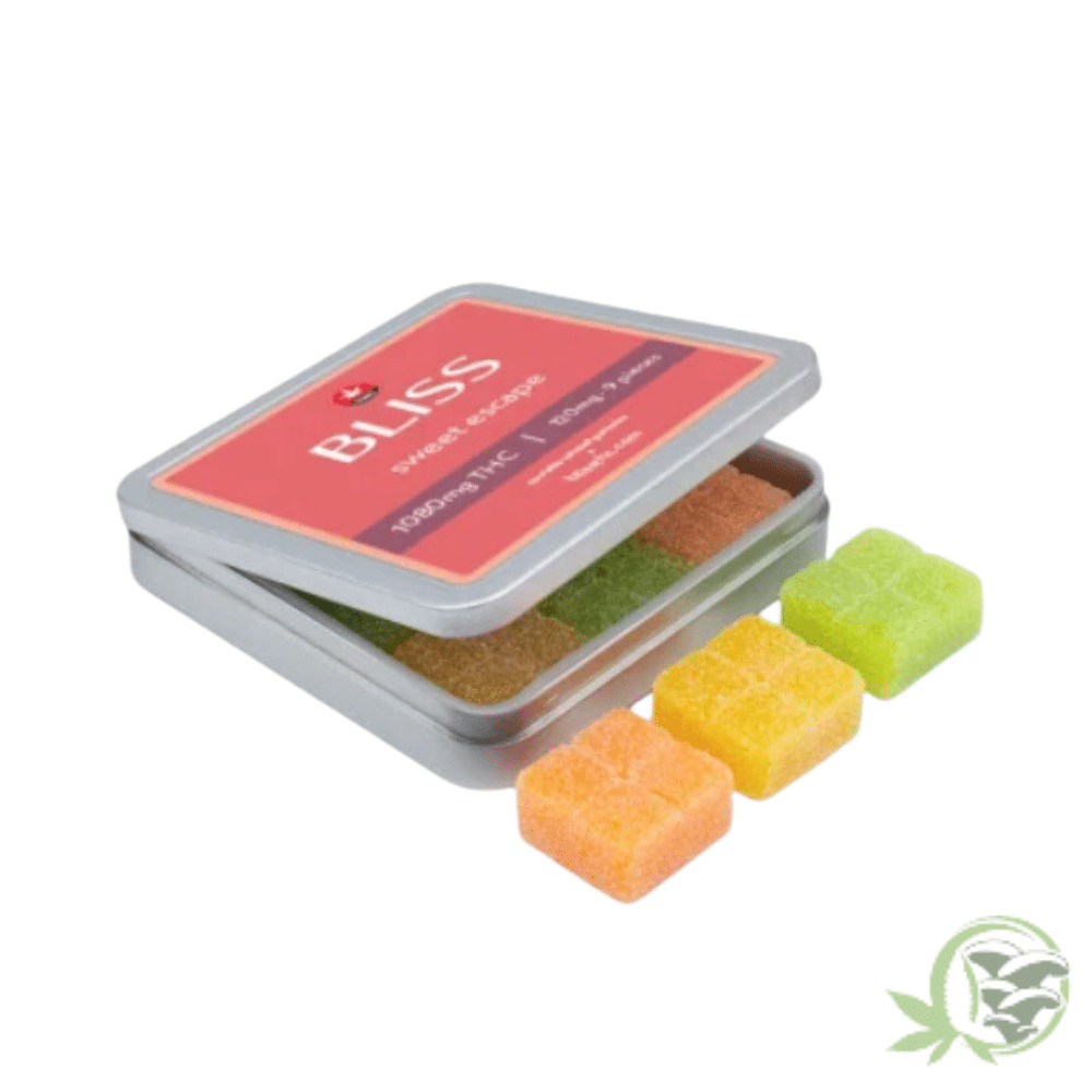 Buy the best THC Gummies in Canada such as Bliss Edibles Sweet Escape Gummies from SacredMeds Canadian dispensary.