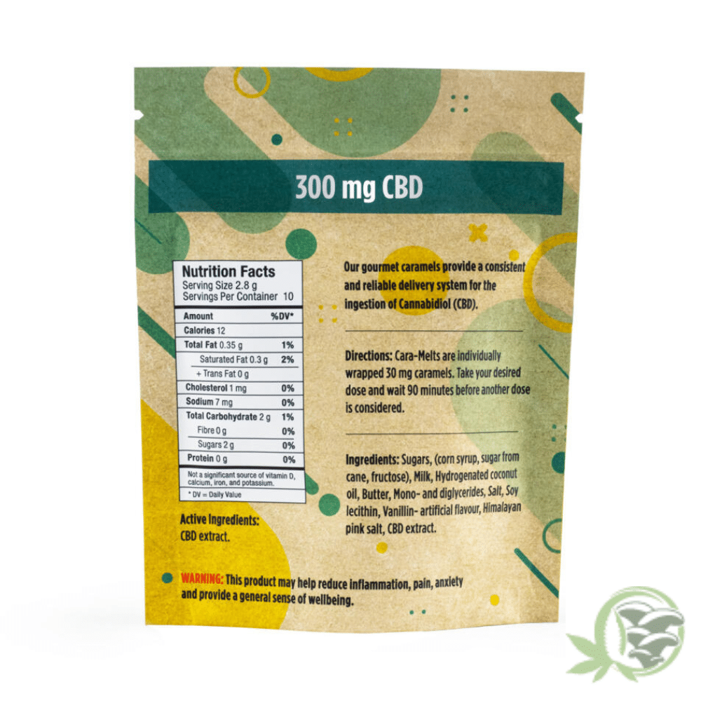 Buy the best CBD edibles online in Canada just like these CBD Cara-Melts made by Twisted Extracts.