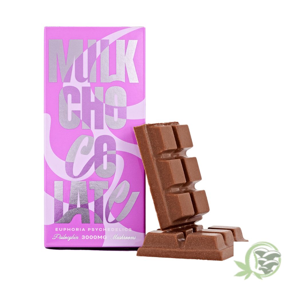 Buy the best Chocolate Magic Mushrooms in Canada just like these Milk Chocolate Bars by Euphoria Psychedelics.